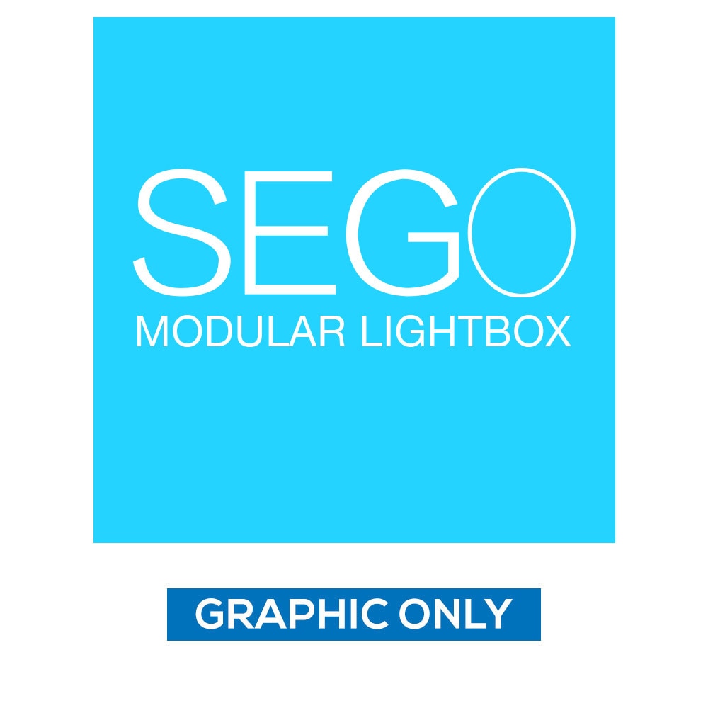 3.3 x 3.3ft. SEGO Modular Lightbox Display — Graphic Only